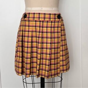 Topshop pleaded, plaid skirt